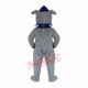 Gray Bulldog Mascot Costume Gray Bulldog Mascot Costume