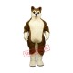 Brown Husky Mascot Costume