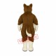Brown Husky Mascot Costume