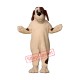 Grinning Hound Dog Mascot Costume Grinning Hound Dog Mascot Costume