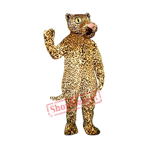 Leland Leopard Mascot Costume Leland Leopard Mascot Costume