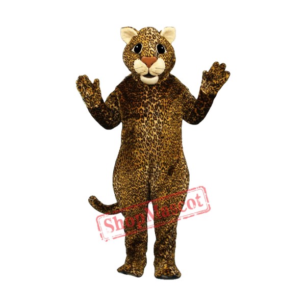 Leaping Leopard Mascot Costume Leaping Leopard Mascot Costume