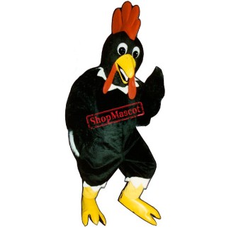 Black Rooster Chicken Mascot Costume