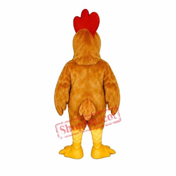 Rusty Rooster Chicken Mascot Costume Rusty Rooster Chicken Mascot Costume