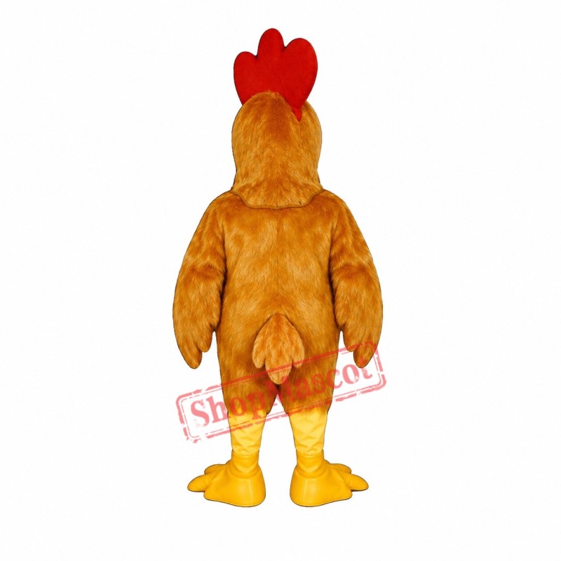 Rusty Rooster Chicken Mascot Costume Rusty Rooster Chicken Mascot Costume