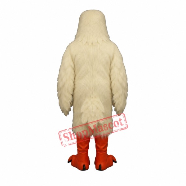 White Hawk Mascot Costume White Hawk Mascot Costume