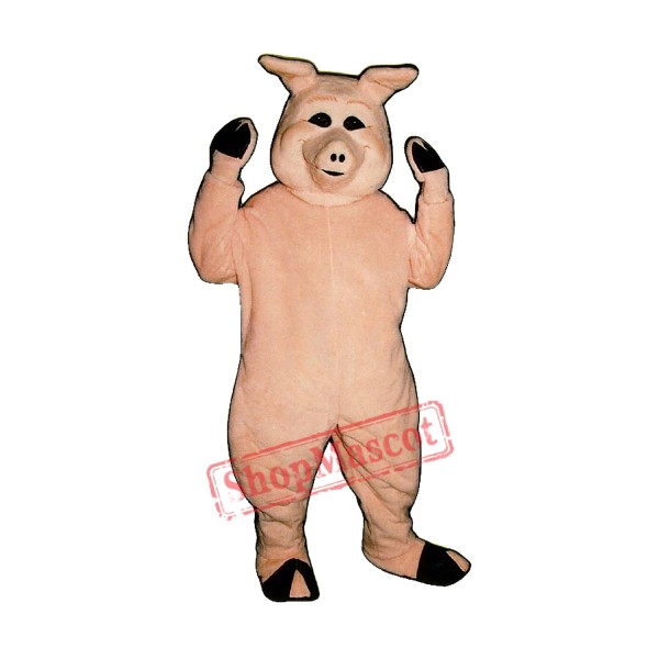 Pierre Pig Mascot Costume Pierre Pig Mascot Costume