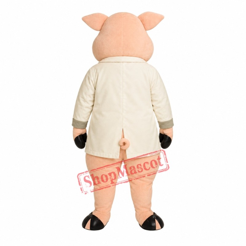 Heavy Hog Mascot Costume Heavy Hog Mascot Costume