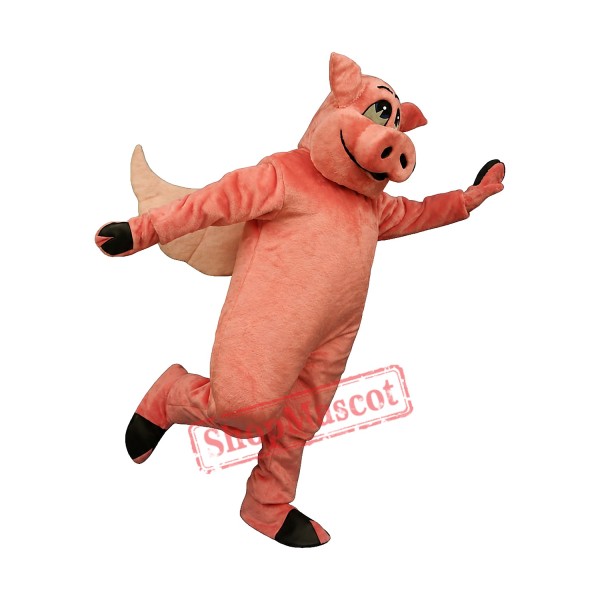 Flying Hog Pig Mascot Costume Flying Hog Pig Mascot Costume