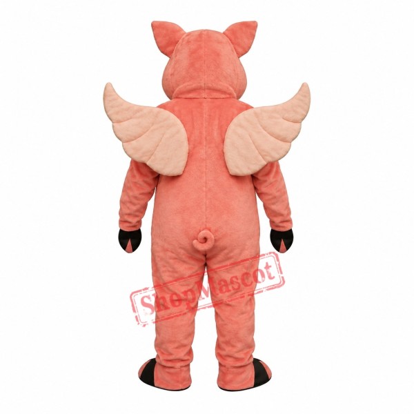 Flying Hog Pig Mascot Costume Flying Hog Pig Mascot Costume