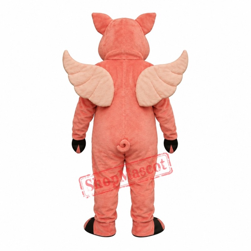 Flying Hog Pig Mascot Costume Flying Hog Pig Mascot Costume