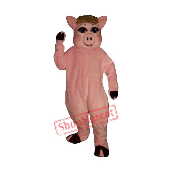 Penelope Pig Mascot Costume Penelope Pig Mascot Costume