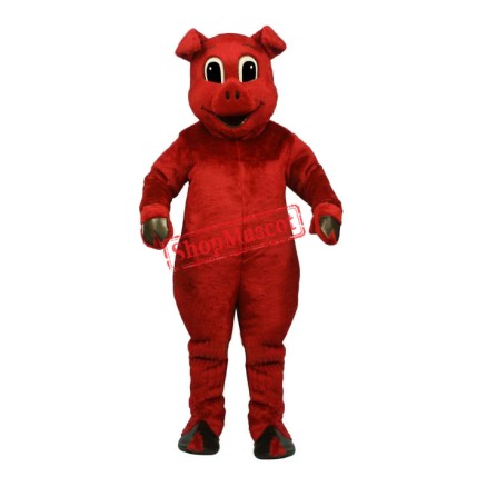Ruddy Redpig Pig Mascot Costume