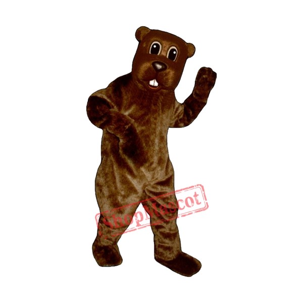 Woody Beaver Mascot Costume