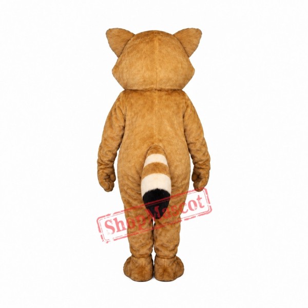 Tan Robbie Raccoon Mascot Costume Tan Robbie Raccoon Mascot Costume