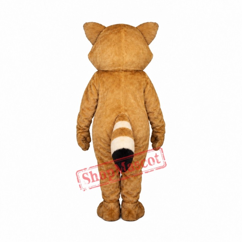 Tan Robbie Raccoon Mascot Costume Tan Robbie Raccoon Mascot Costume