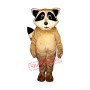Tan Robbie Raccoon Mascot Costume