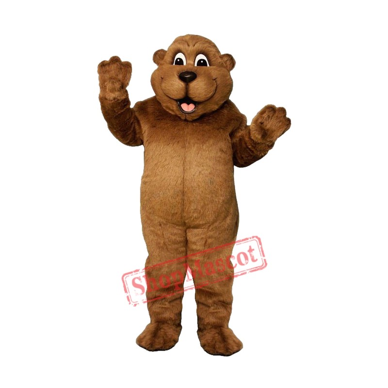 Woody Woodchuck Mascot Costume Woody Woodchuck Mascot Costume