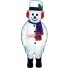 Extra Round Snowman w Hat Scarf Mascot Costume