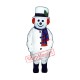 Extra Round Snowman w Hat Scarf Mascot Costume
