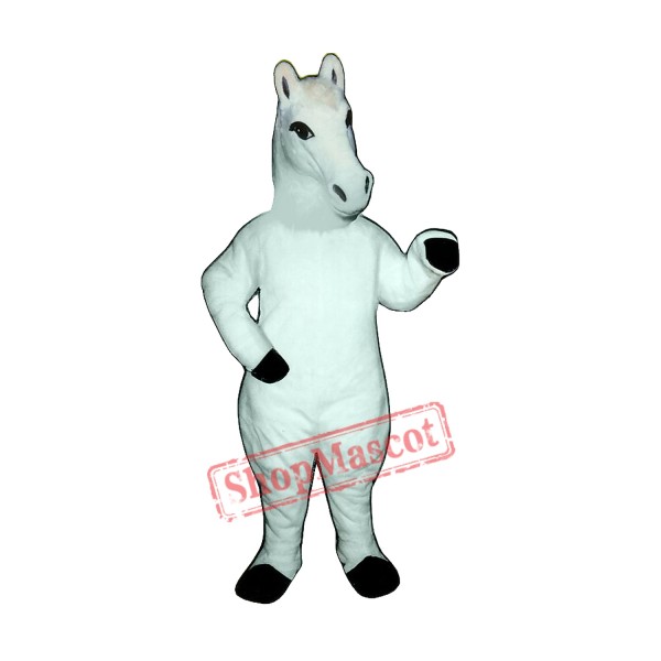 White Horse Mascot Costume