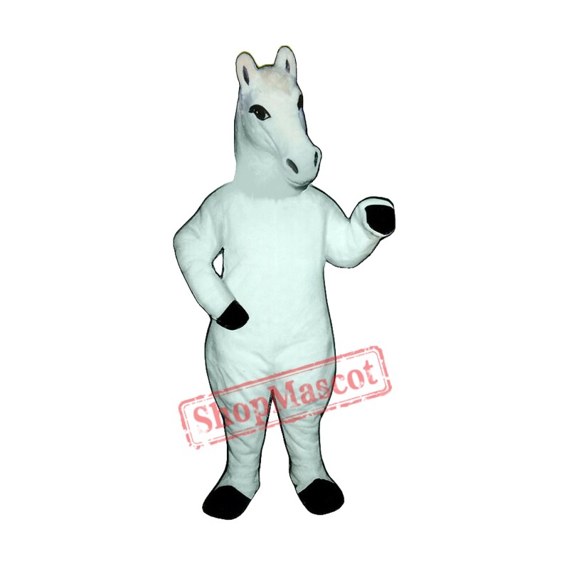 White Horse Mascot Costume White Horse Mascot Costume
