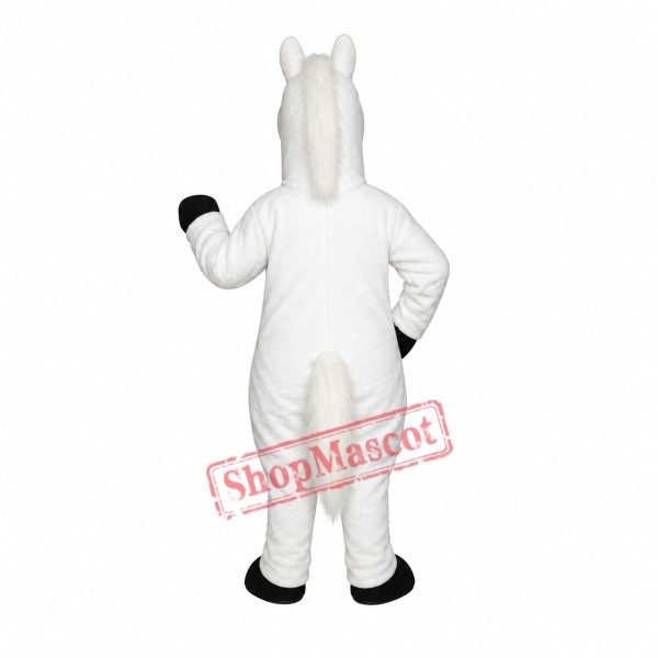 White Horse Mascot Costume White Horse Mascot Costume