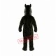 Black Mustang Mascot Costume Black Mustang Mascot Costume