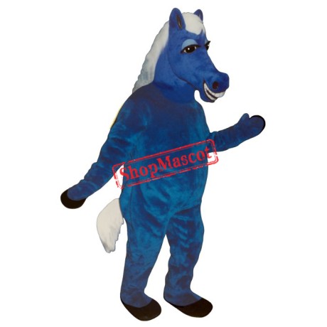 Blue Horace Horse Mascot Costume
