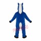 Blue Horace Horse Mascot Costume Blue Horace Horse Mascot Costume