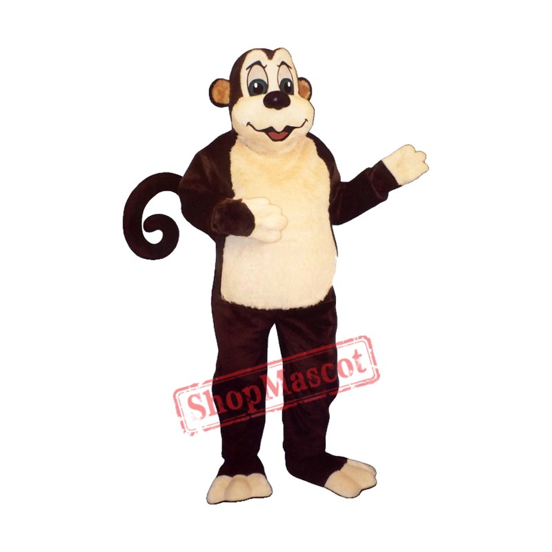 Zoo Monkey w-Wire Tail Monkey Mascot Costume