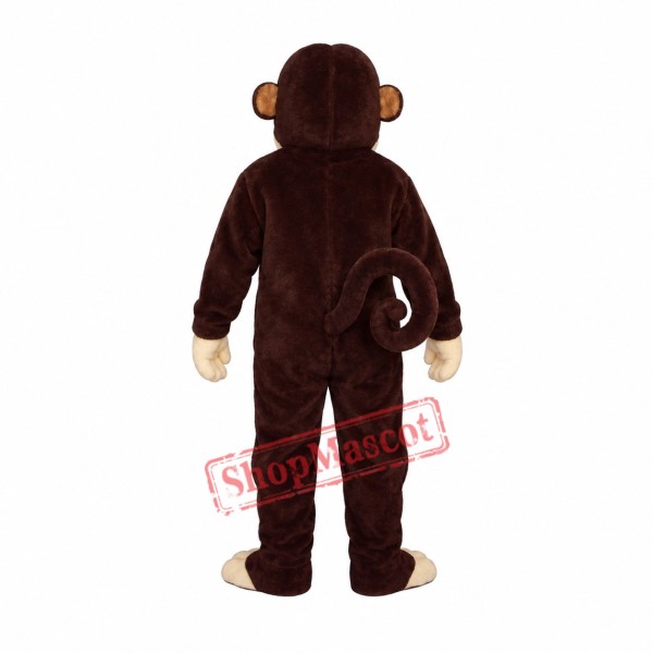 Zoo Monkey w-Wire Tail Monkey Mascot Costume Zoo Monkey w-Wire Tail Monkey Mascot Costume