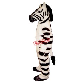White Zebra Mascot Costume