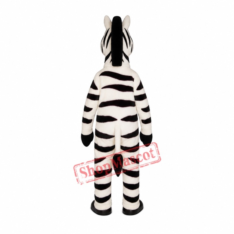 White Zebra Mascot Costume White Zebra Mascot Costume