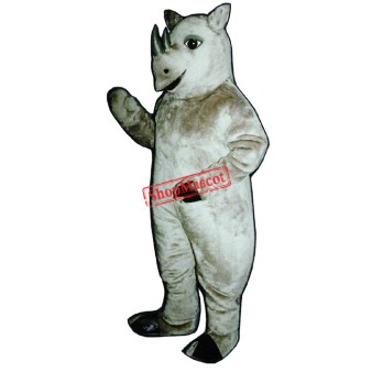 Realistic Rhinoceros Mascot Costume