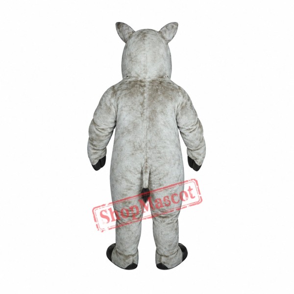 Realistic Rhinoceros Mascot Costume