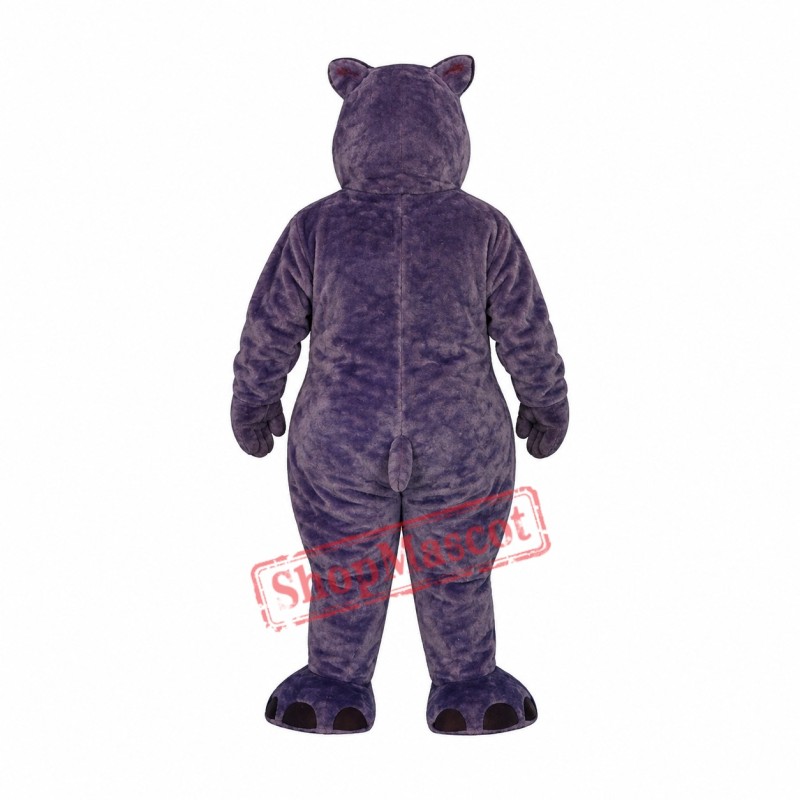 Herbie Hippopotamus Mascot Costume Herbie Hippopotamus Mascot Costume