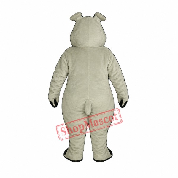 Hippie Hippo Mascot Costume Hippie Hippo Mascot Costume