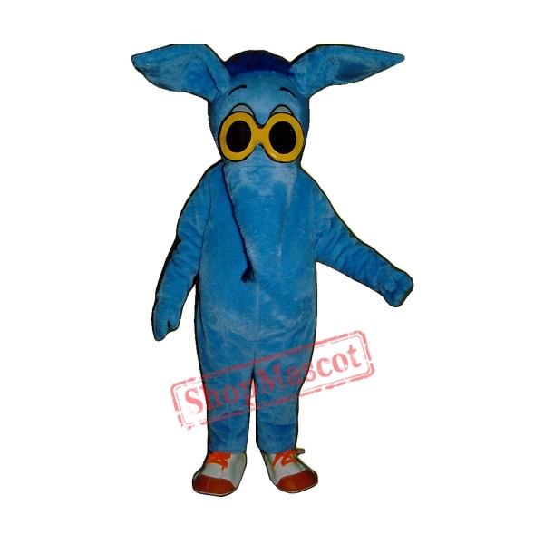 Blue Aardvark Mascot Costume