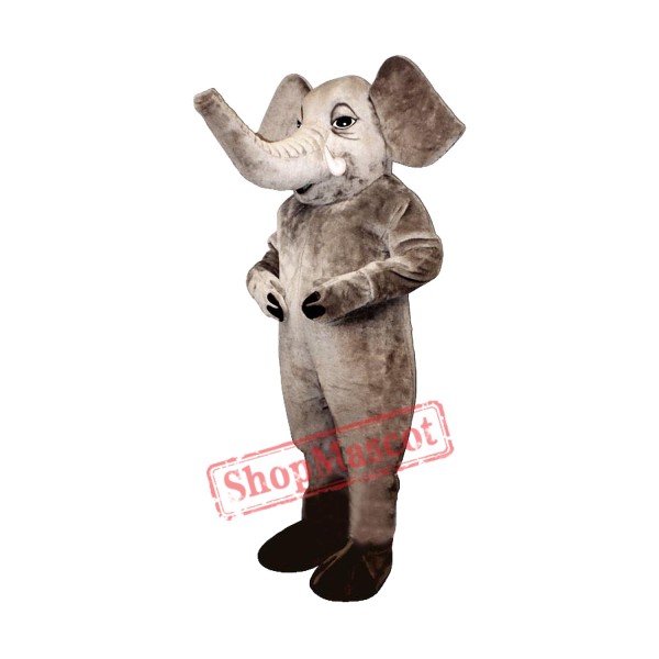 Tusked Elephant Mascot Costume