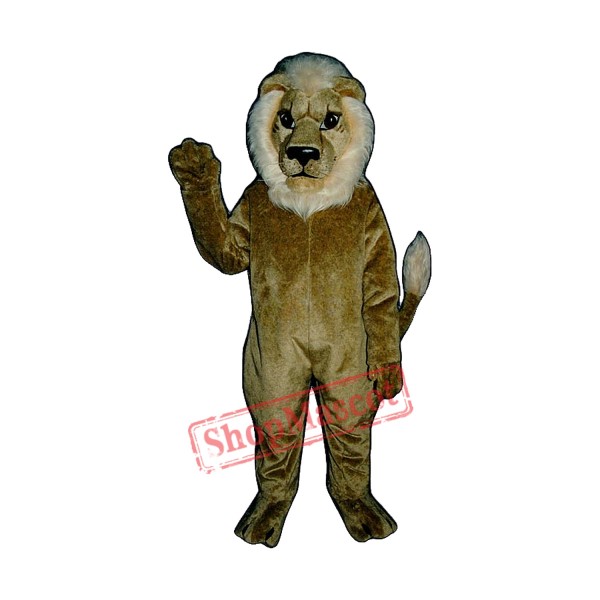 Blonde Lion Mascot Costume