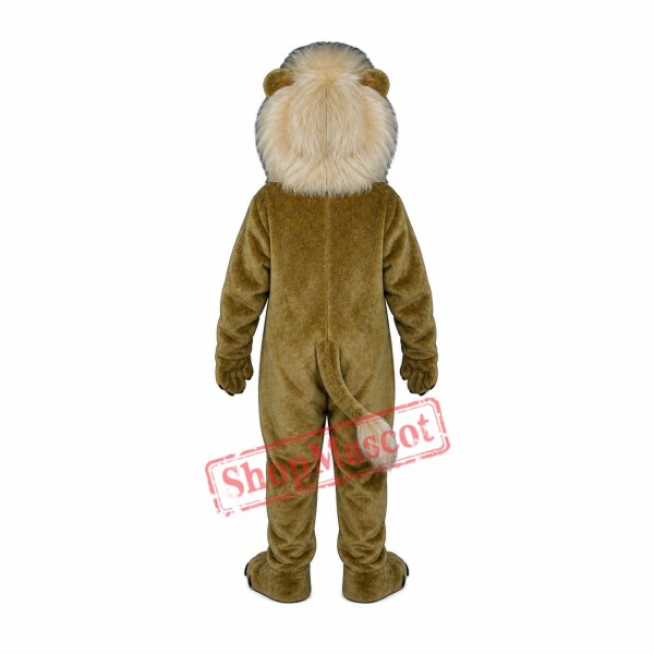 Blonde Lion Mascot Costume