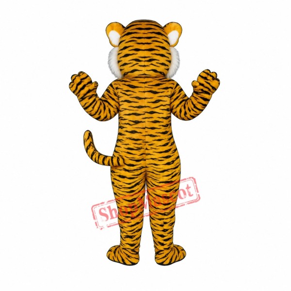 Shy Tiger Mascot Costume Shy Tiger Mascot Costume