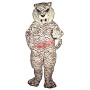 Blue Eyed White Tiger Mascot Costume