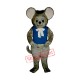 Maxi Mouse With Vest And Hat Mascot Costume Maxi Mouse With Vest And Hat Mascot Costume