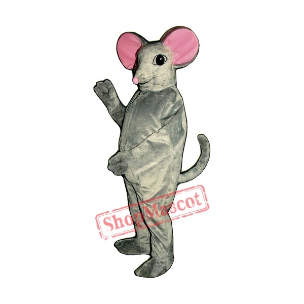 Gray Mouse Mascot Costume Gray Mouse Mascot Costume