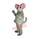 Gray Mouse Mascot Costume Gray Mouse Mascot Costume