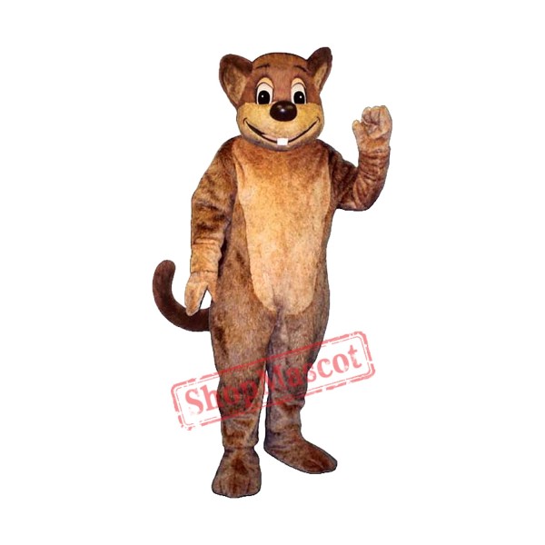 Morley Muskrat Mascot Costume Morley Muskrat Mascot Costume