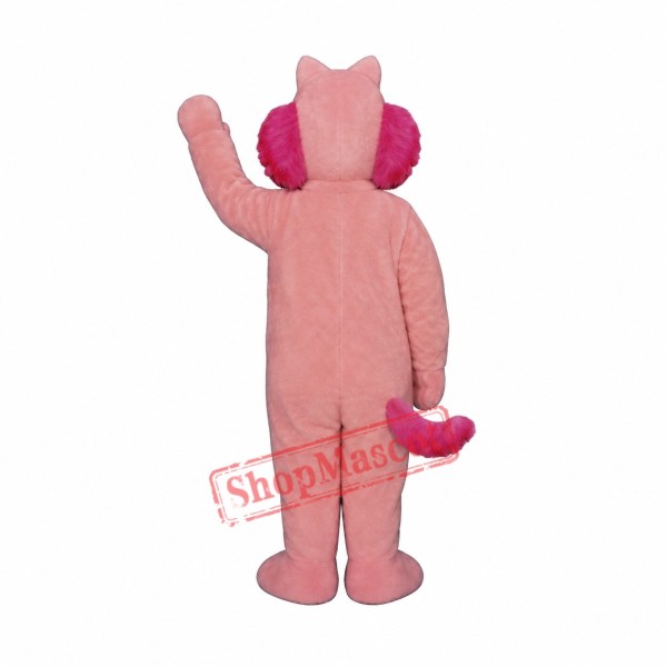Pink Mink Mascot Costume Pink Mink Mascot Costume