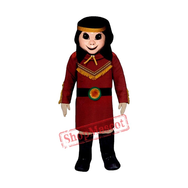 Indian Princess Mascot Costume Indian Princess Mascot Costume